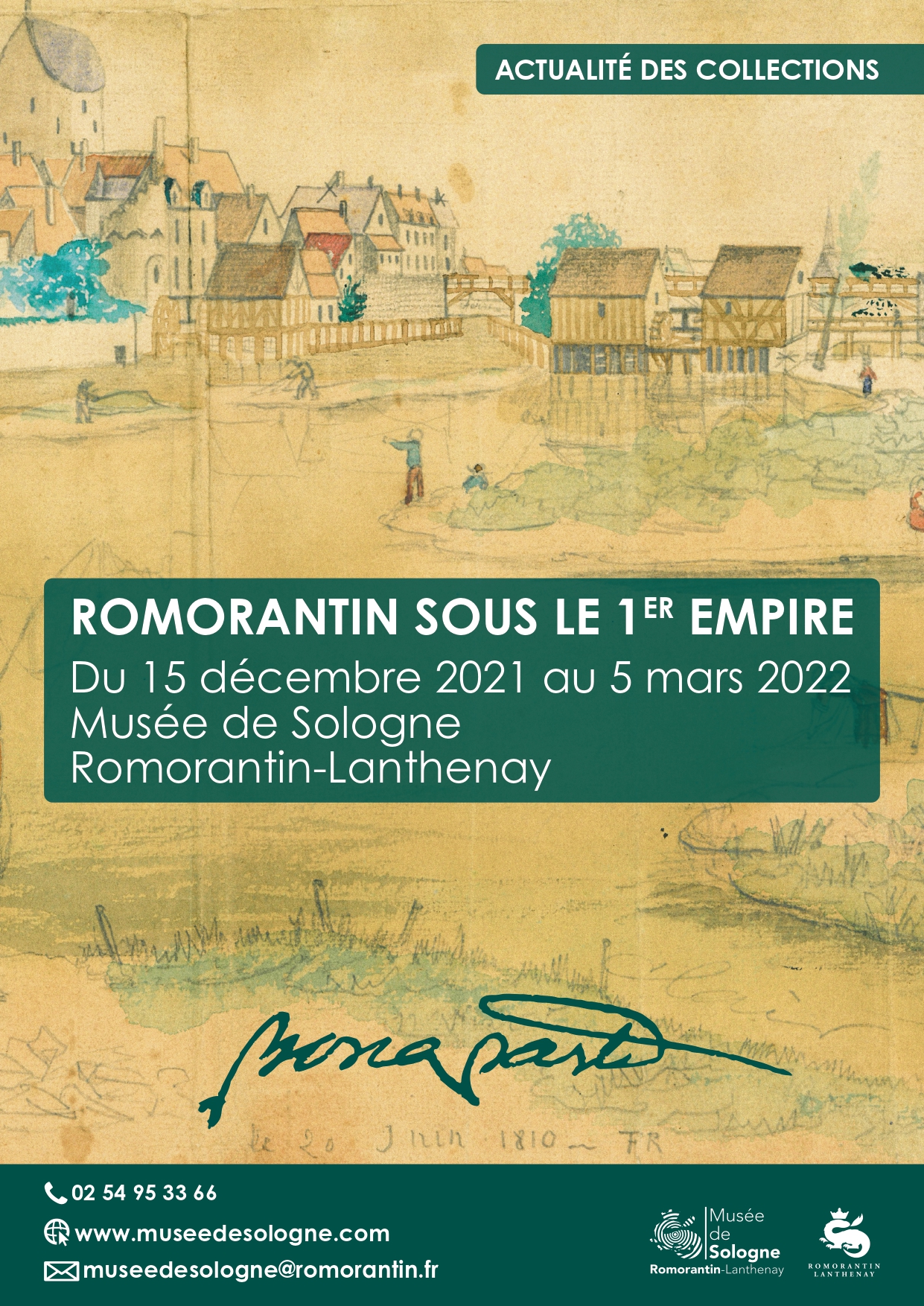 Musée de Sologne, Actualité des collections : "Romorantin pendant le 1er Empire" @ Musée de Sologne