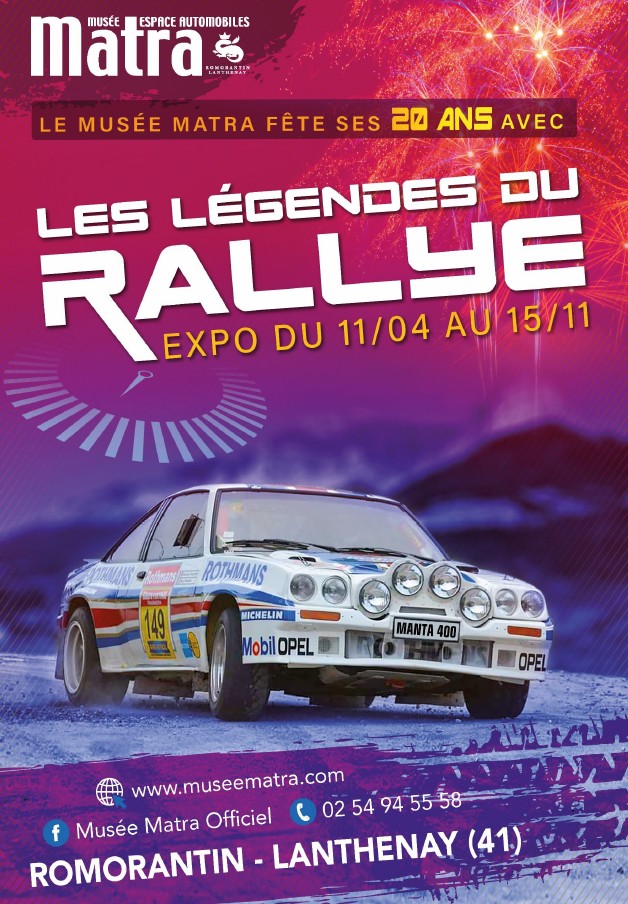 Exposition Les Légendes du Rallye au musée Matra