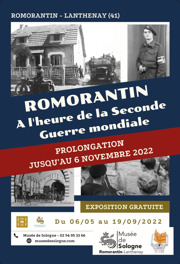 Exposition au musée de Sologne Romorantin à l'heure de la Seconde Guerre mondiale