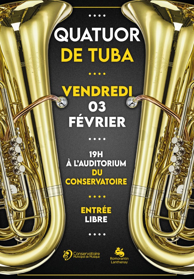 Quatuor de tuba à l'Auditorium du Conservatoire de Musique