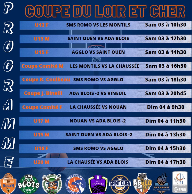 Finales de Coupe de Loir-et-Cher de basket, stade Ladoumègue