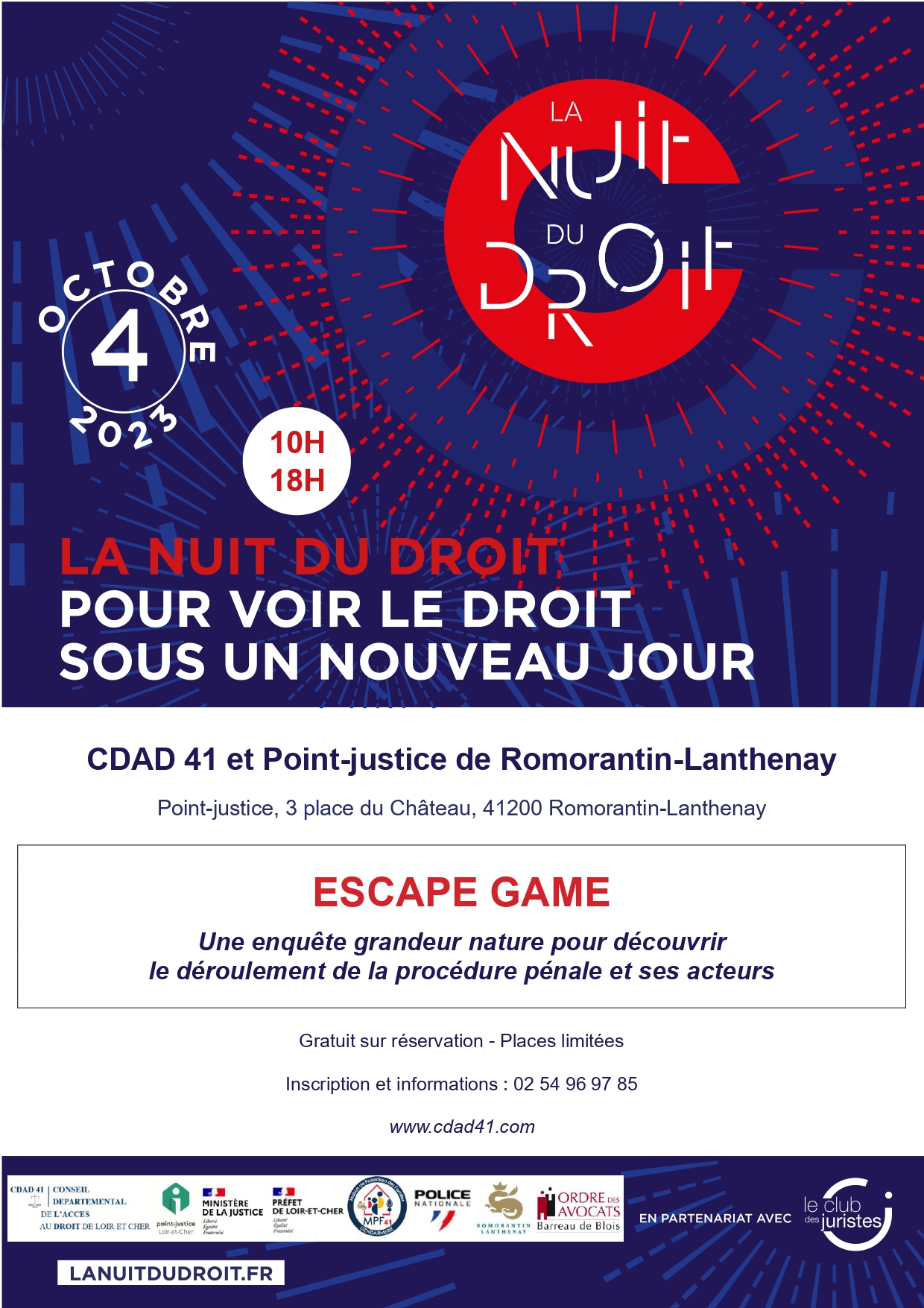 Escape Game au Point-justice de la Maison de l'Etat de Romorantin-Lanthenay
