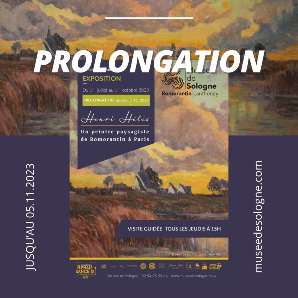 Prolongation de l'exposition Henri Hélis, un peintre paysagiste de Romorantin à Paris