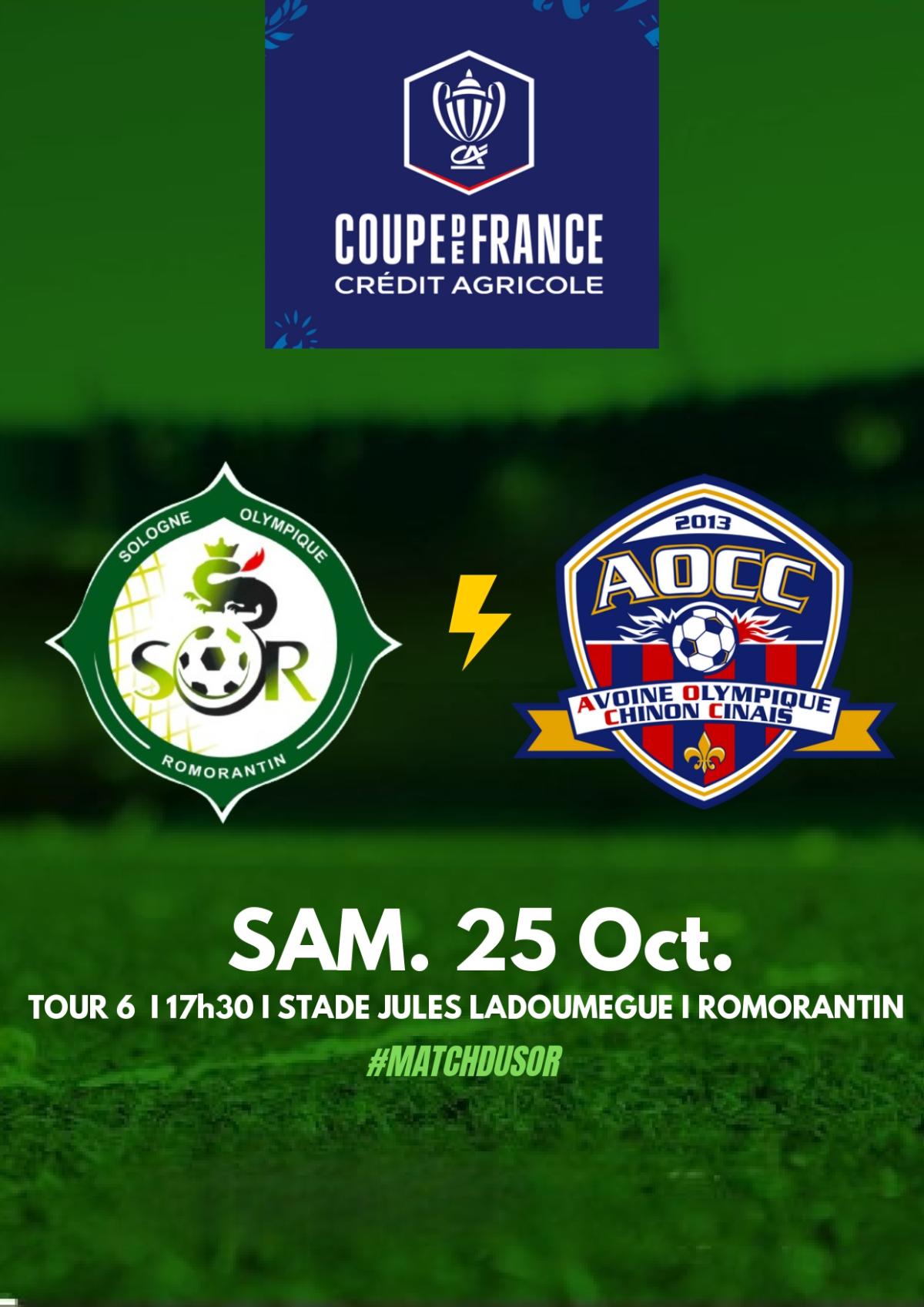 Match à domicile du SOR pour le 5ème tour de Coupe de France