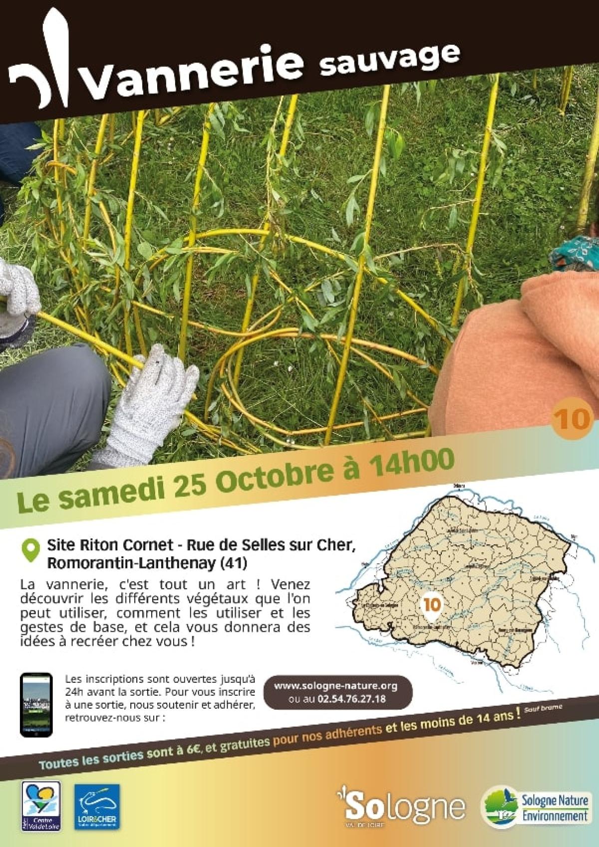 Vannerie sauvage avec Sologne Nature Environnement